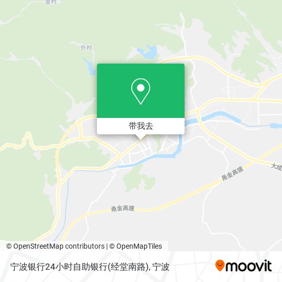 宁波银行24小时自助银行(经堂南路)地图