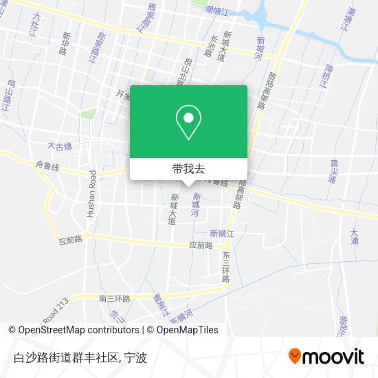 白沙路街道群丰社区地图