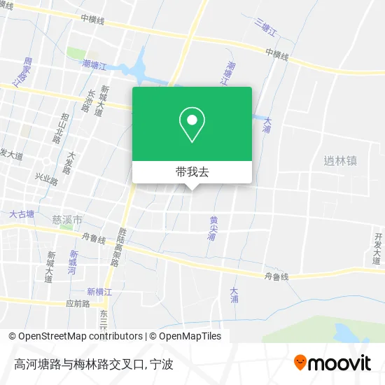 高河塘路与梅林路交叉口地图