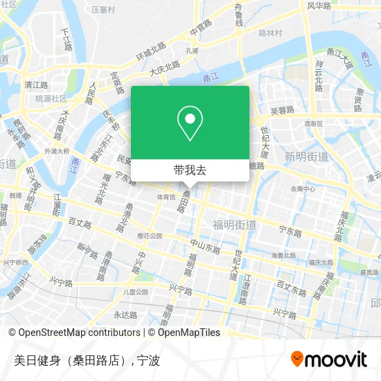 美日健身（桑田路店）地图