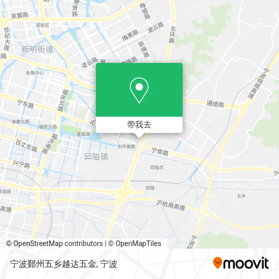 宁波鄞州五乡越达五金地图
