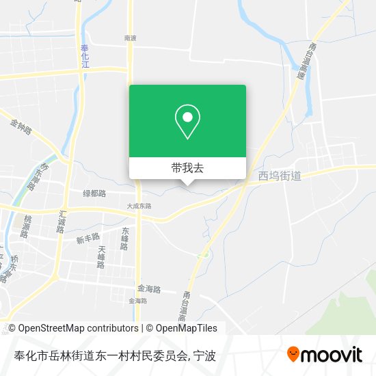 奉化市岳林街道东一村村民委员会地图