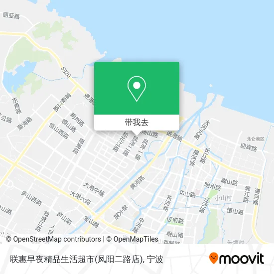联惠早夜精品生活超市(凤阳二路店)地图