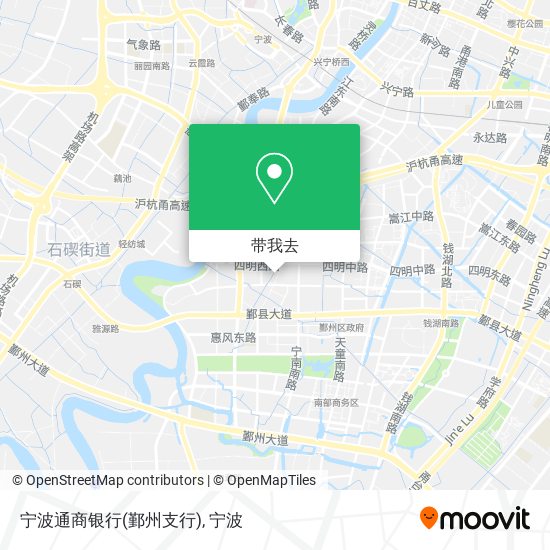 宁波通商银行(鄞州支行)地图