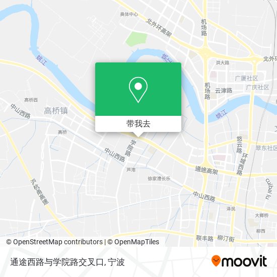 通途西路与学院路交叉口地图