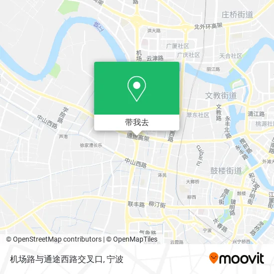 机场路与通途西路交叉口地图