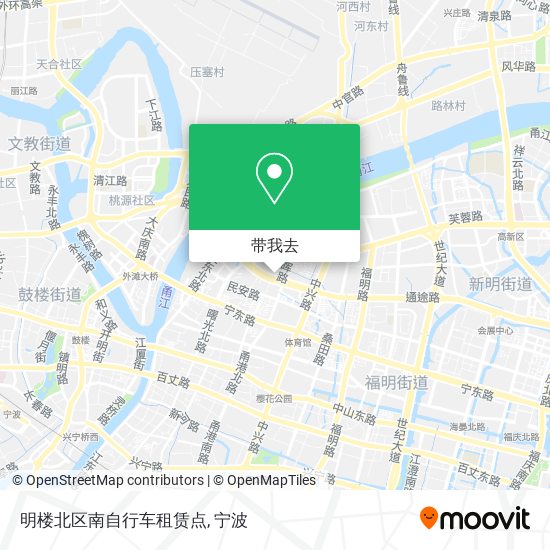 明楼北区南自行车租赁点地图