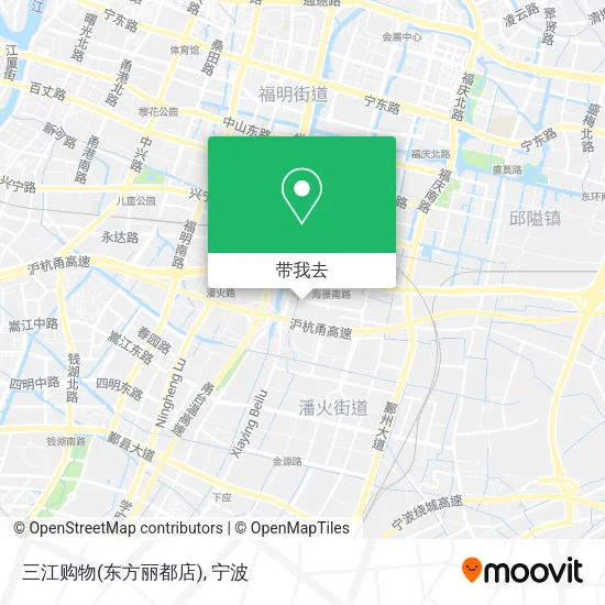 三江购物(东方丽都店)地图