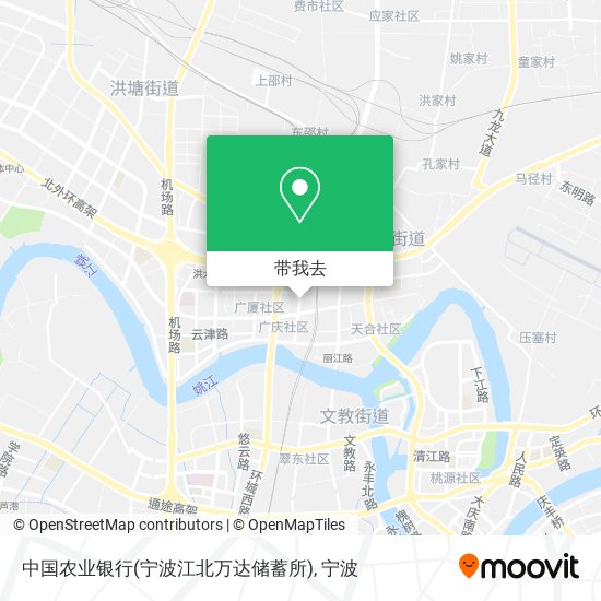 中国农业银行(宁波江北万达储蓄所)地图