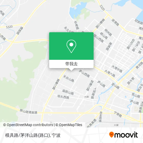 模具路/茅洋山路(路口)地图