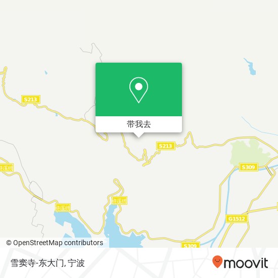 雪窦寺-东大门地图