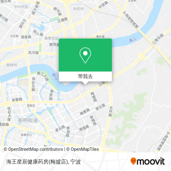 海王星辰健康药房(梅墟店)地图