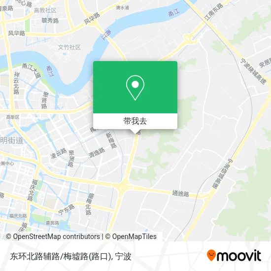 东环北路辅路/梅墟路(路口)地图