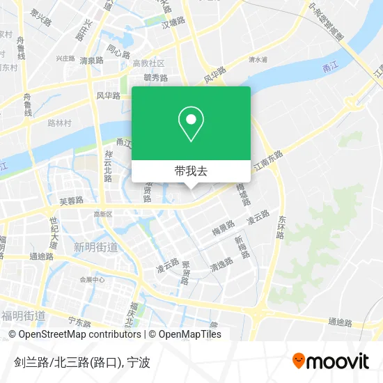剑兰路/北三路(路口)地图