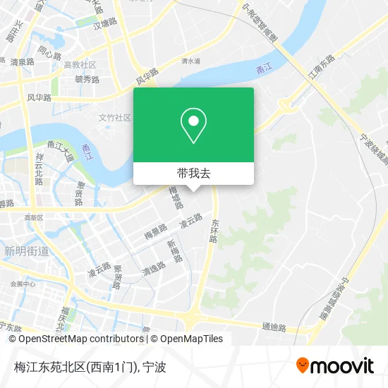 梅江东苑北区(西南1门)地图