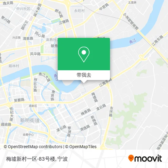 梅墟新村一区-83号楼地图