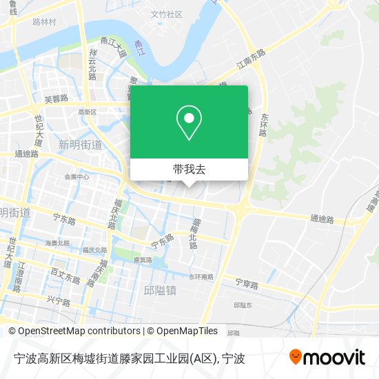 宁波高新区梅墟街道滕家园工业园(A区)地图