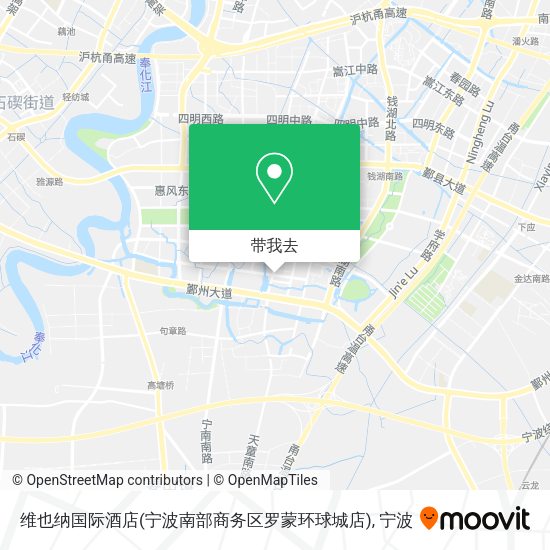 维也纳国际酒店(宁波南部商务区罗蒙环球城店)地图