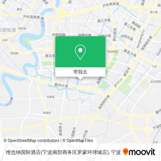 维也纳国际酒店(宁波南部商务区罗蒙环球城店)地图