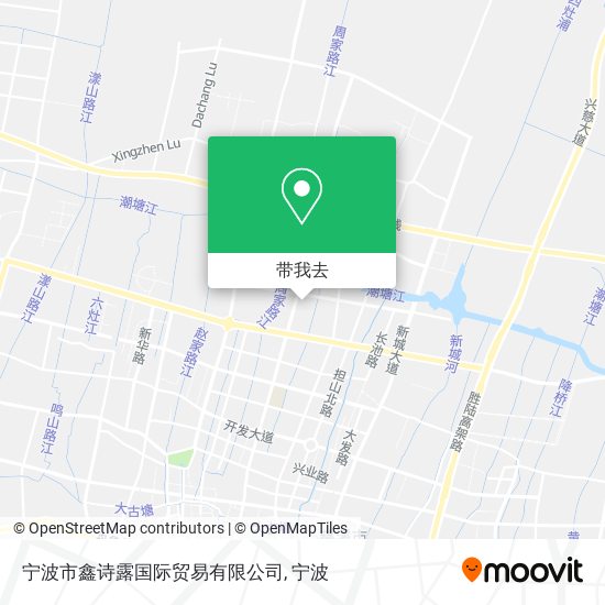 宁波市鑫诗露国际贸易有限公司地图