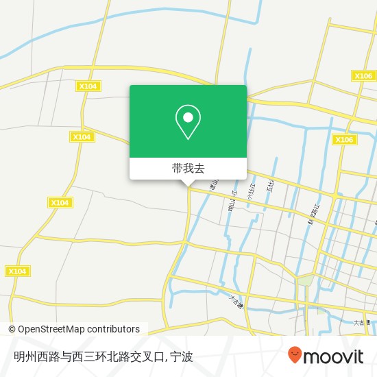 明州西路与西三环北路交叉口地图
