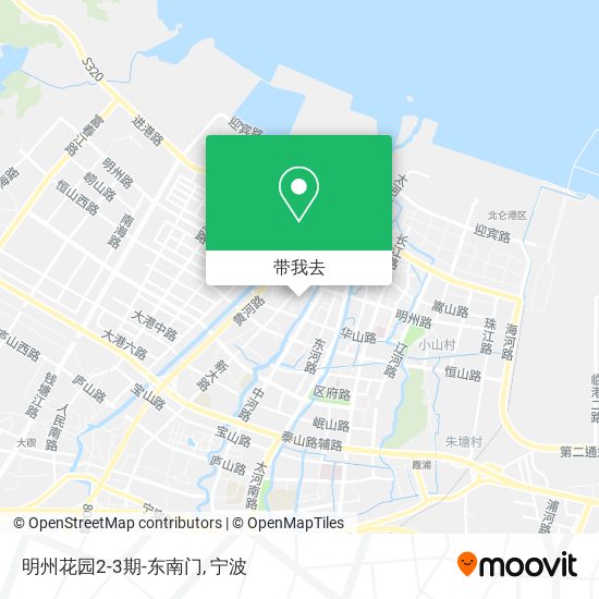 明州花园2-3期-东南门地图