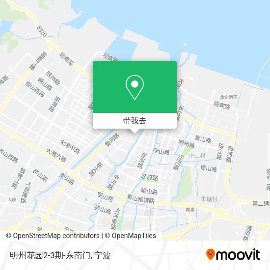 明州花园2-3期-东南门地图