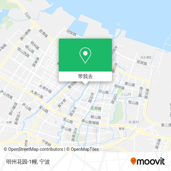 明州花园-1幢地图