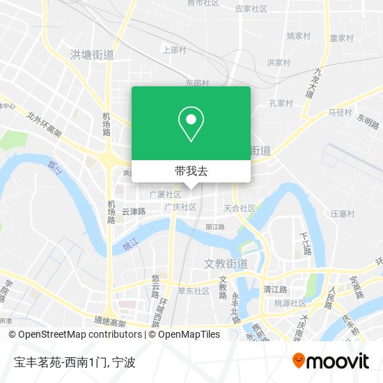 宝丰茗苑-西南1门地图