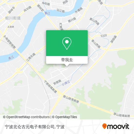 宁波北仑古元电子有限公司地图