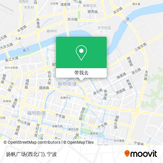 扬帆广场(西北门)地图