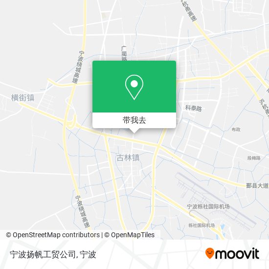 宁波扬帆工贸公司地图