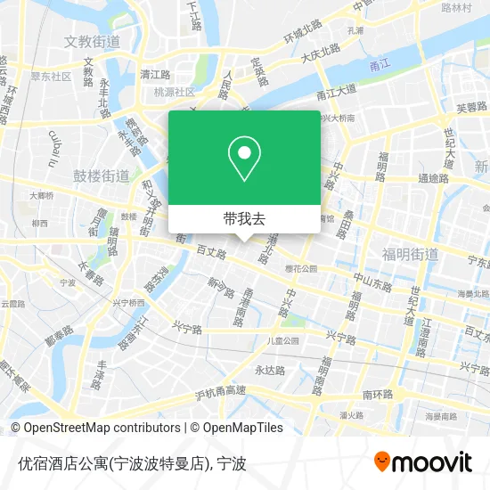 优宿酒店公寓(宁波波特曼店)地图