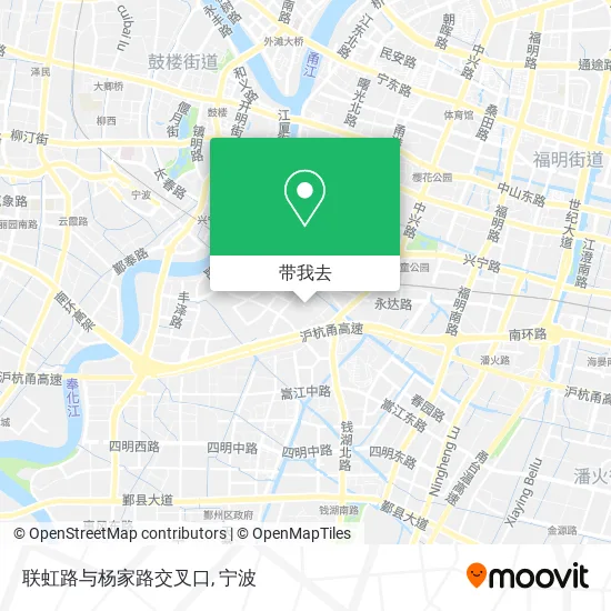 联虹路与杨家路交叉口地图