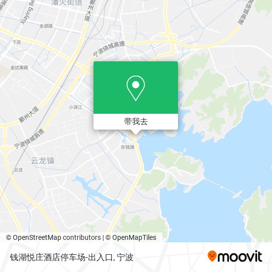 钱湖悦庄酒店停车场-出入口地图