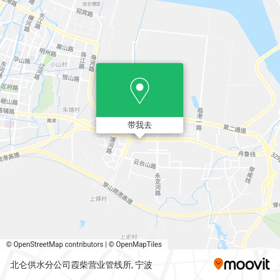 北仑供水分公司霞柴营业管线所地图