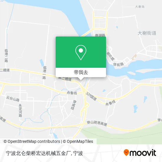 宁波北仑柴桥宏达机械五金厂地图