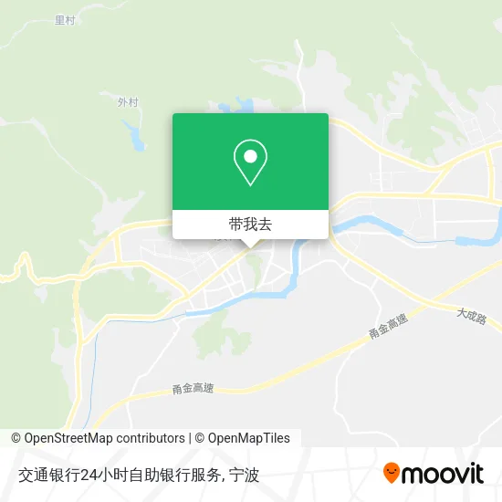 交通银行24小时自助银行服务地图