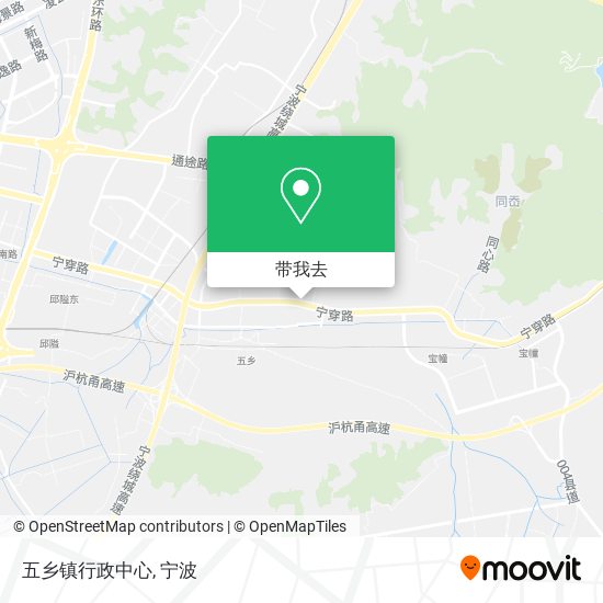 五乡镇行政中心地图