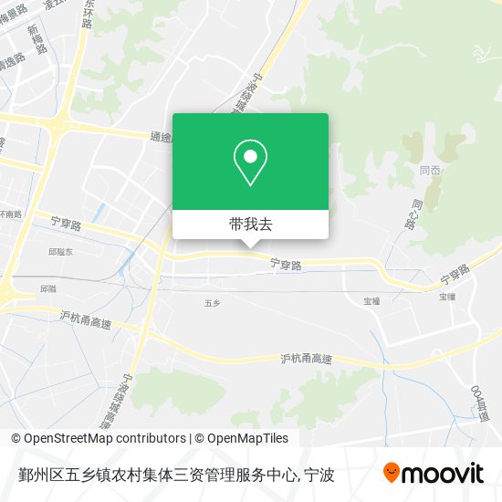 鄞州区五乡镇农村集体三资管理服务中心地图