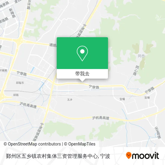 鄞州区五乡镇农村集体三资管理服务中心地图