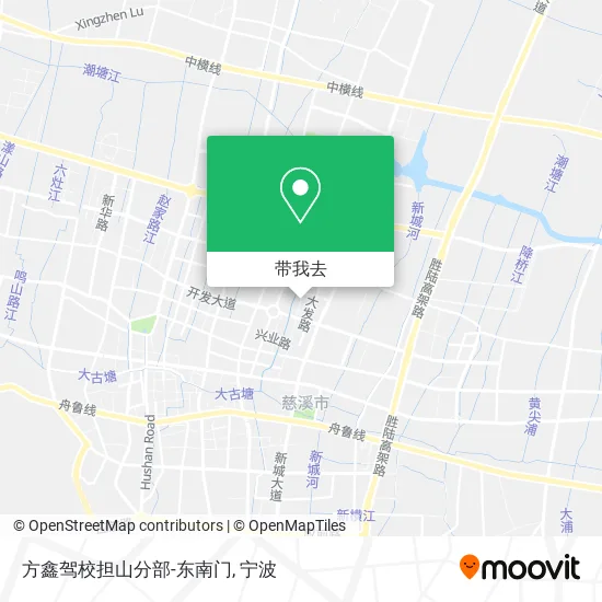 方鑫驾校担山分部-东南门地图