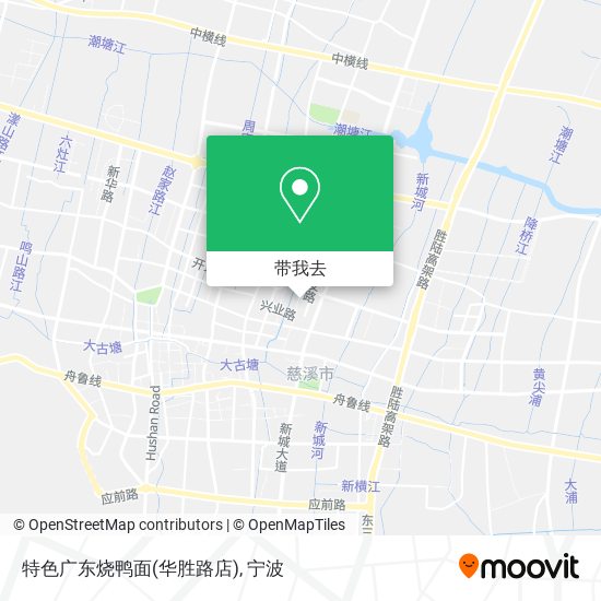 特色广东烧鸭面(华胜路店)地图