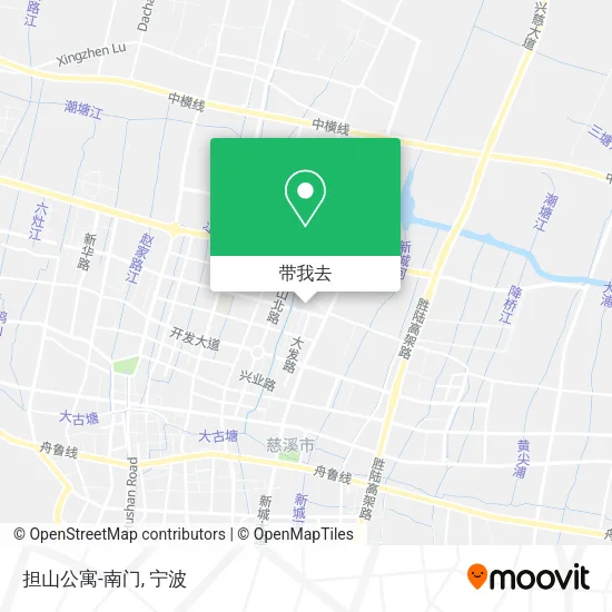 担山公寓-南门地图