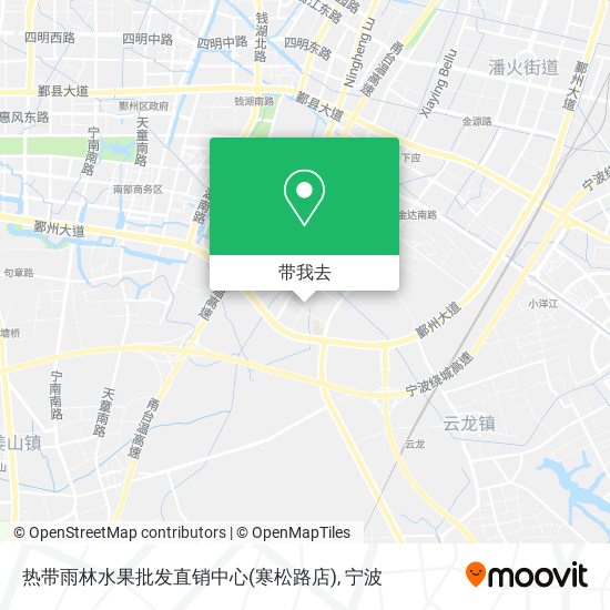 热带雨林水果批发直销中心(寒松路店)地图