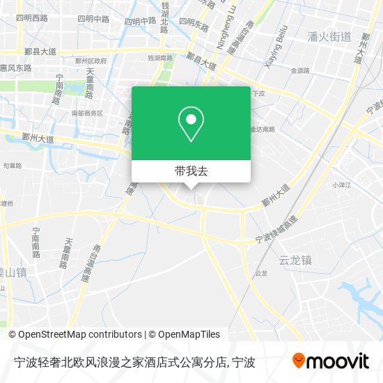 宁波轻奢北欧风浪漫之家酒店式公寓分店地图