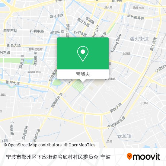 宁波市鄞州区下应街道湾底村村民委员会地图