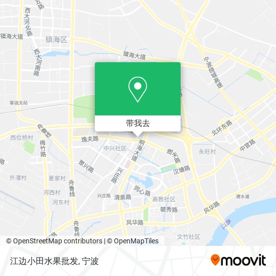 江边小田水果批发地图