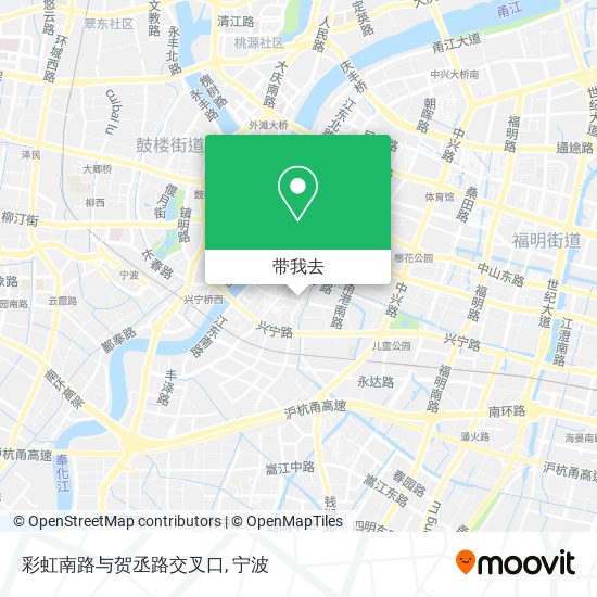 彩虹南路与贺丞路交叉口地图