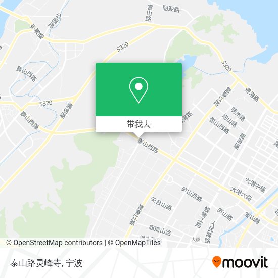 泰山路灵峰寺地图